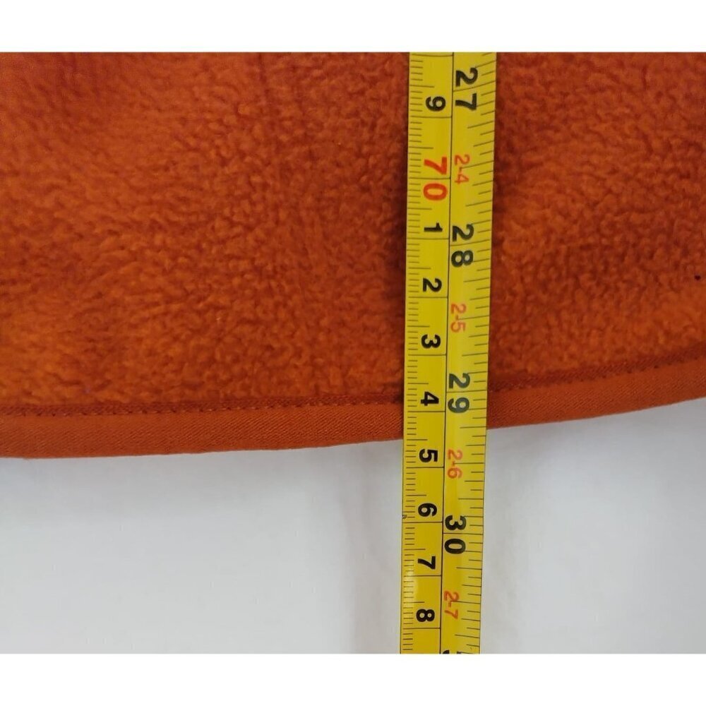 Goodfellow & Co Recycled Polyester Orange Fleece Jacket Mens Large. NWT - Picture 8 of 9
